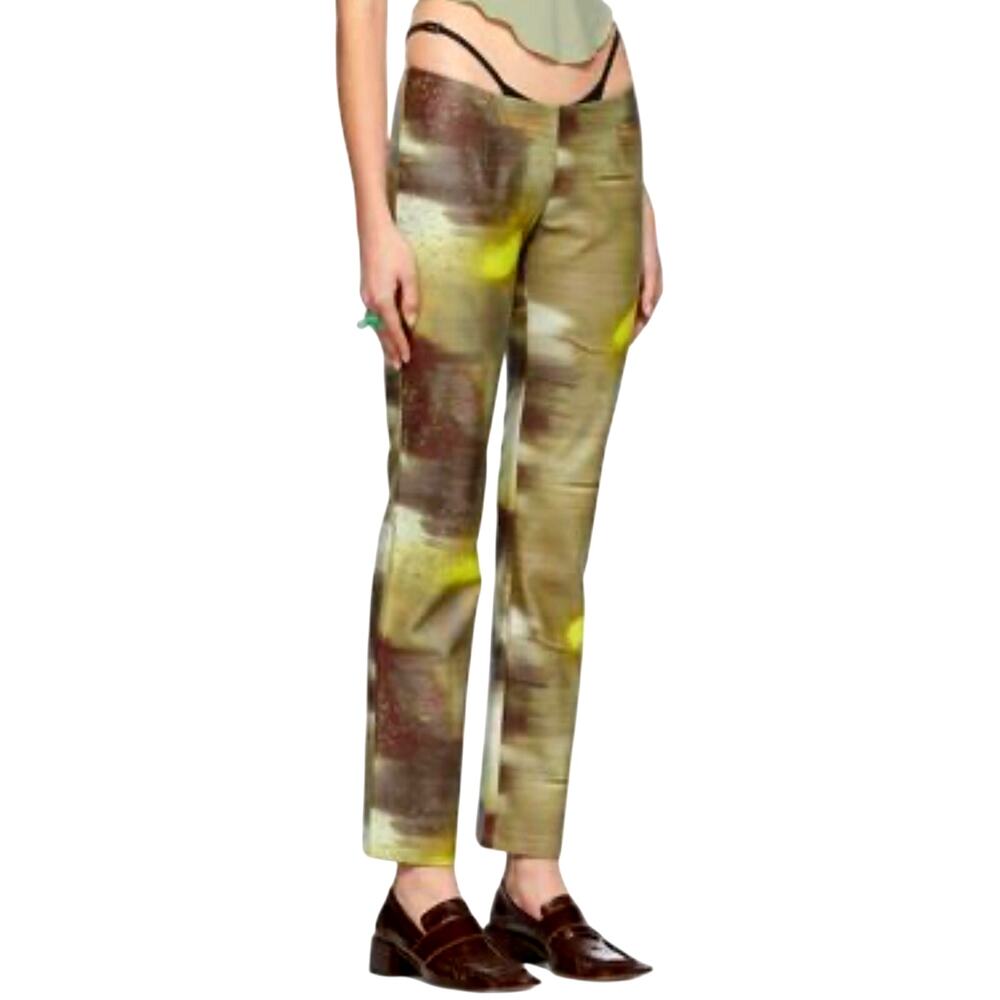 Miaou Rex Trouser SSense Exclusive Motion Print Faux Leather Pants NWT M